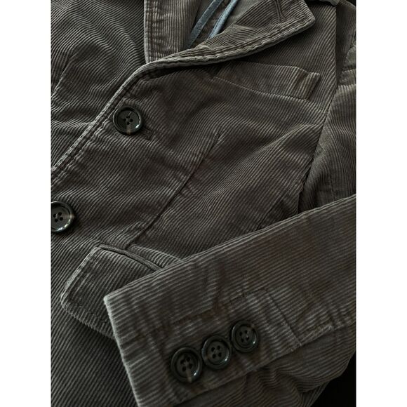 ~ Crewcuts Boys' 3 yrs Corduroy Ludlow Blazer Gray Grey Soft Pockets Warm Boy's - Picture 15 of 16